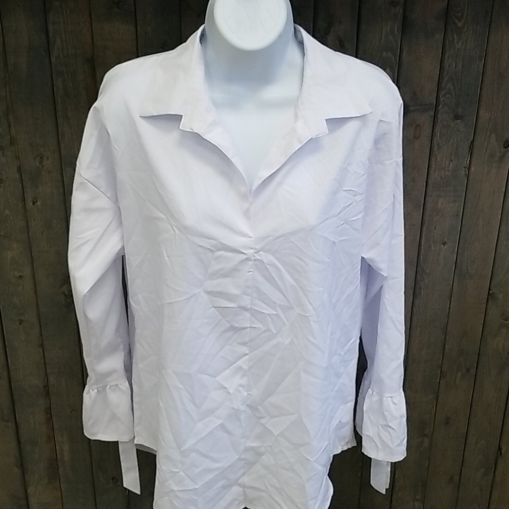 Misslook Long Sleeve Collared Dress Shirt